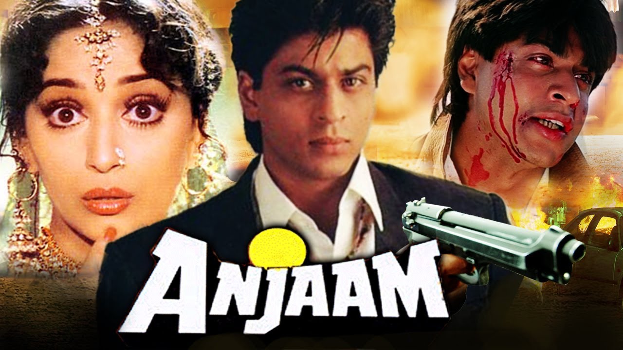 Anjaam (a) is one more film in which current heartthrob Shah Rukh Khan  plays a negative hero – Film Information