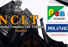 NCLT ADMITS PEN’S RS. 11.94 CRORE INSOLVENCY PLEA AGAINST RELIANCE ENTERTAINMENT | 21 August, 2026